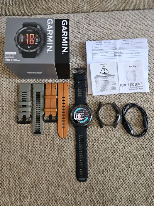 Ceas garmin fenix 8 pro amoled / sapphire 51mm