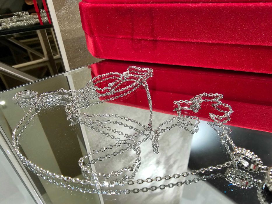 Van Cleef & Arpels VCA Silver Black Long Magic Alhambra Дамско Колие