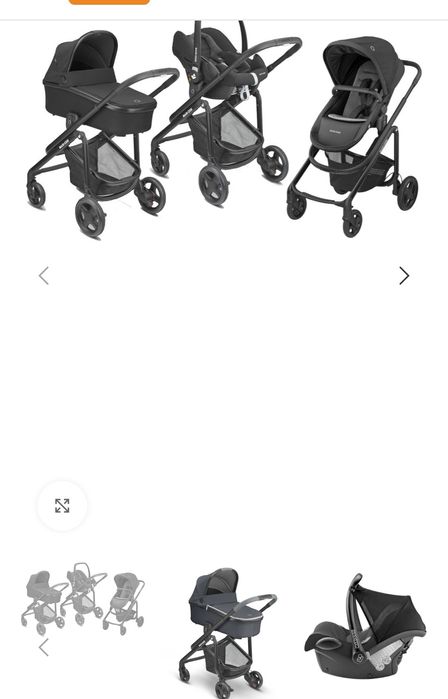 Детска количка Maxi cosi lila cp 3в1