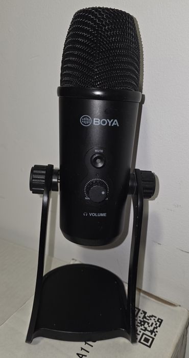 Microfon studio/podcast Boya BY-PM700, 16Bit 48kHz, design triple capsule, USB