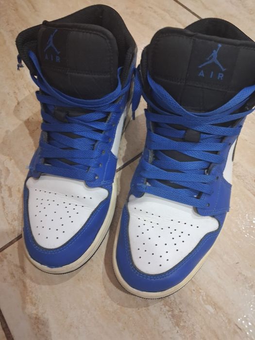 Nike Air Jordan 1 Mid Royal Blue White Black – Jordan 1