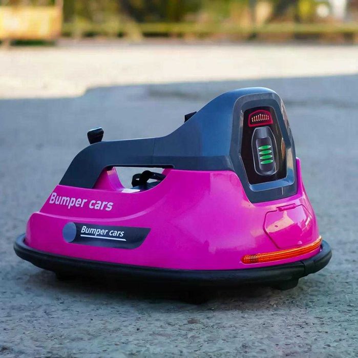 Masinuta busitoare electrica cu RC, Kinderauto Bumper, 2x 35W 12V pink