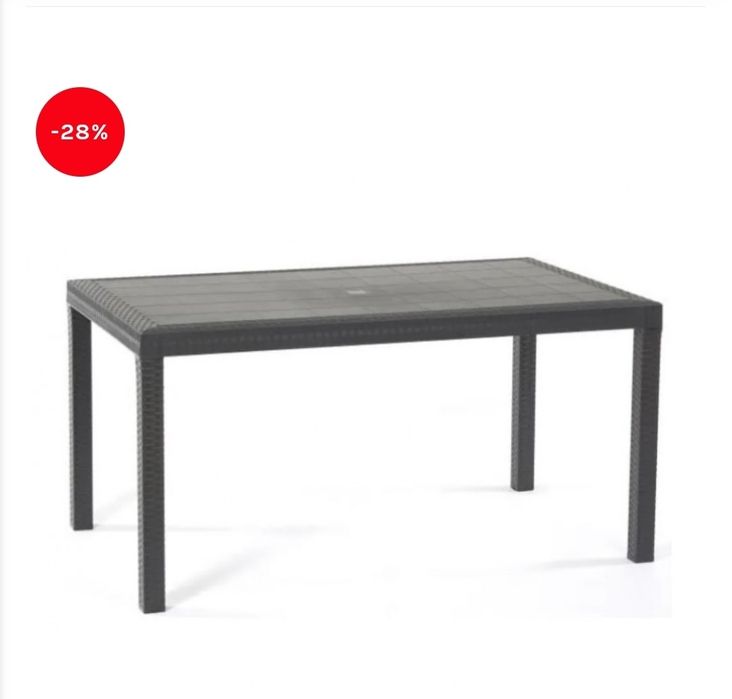 Градинска Маса 150×90 см ПВЦ Ратан Чисто нова