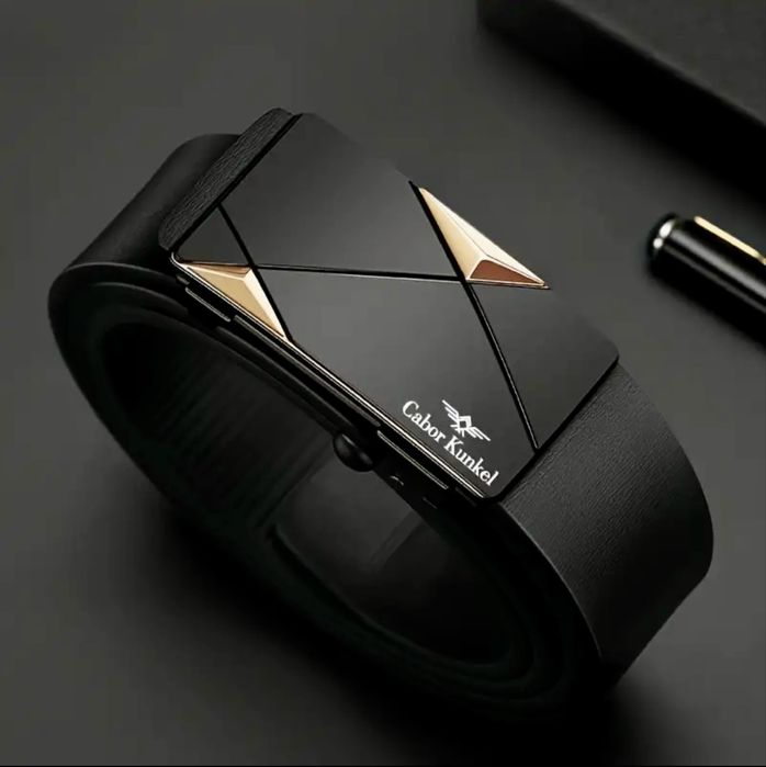 Официални Колани с автоматична катарама /Естествена кожа -10% Промоция