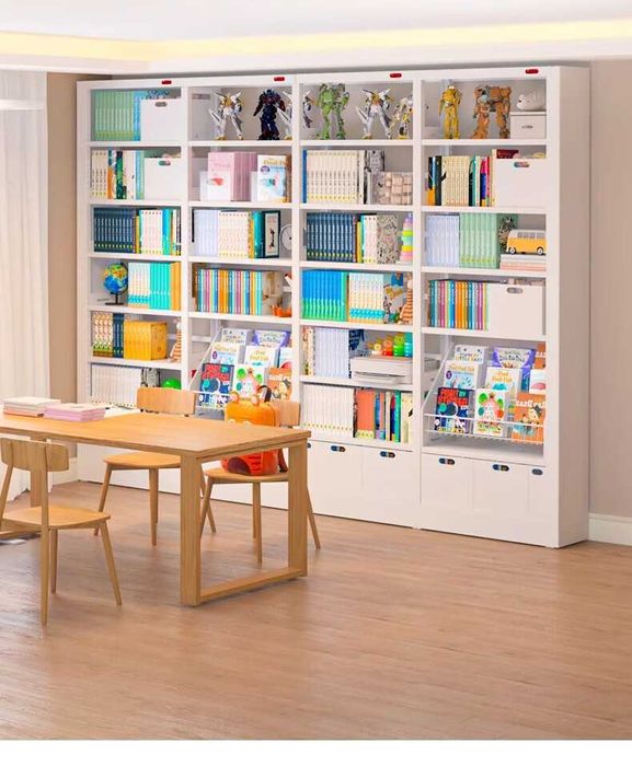 Стеллаж для книг / гостинная / многоярусный / легко собирается