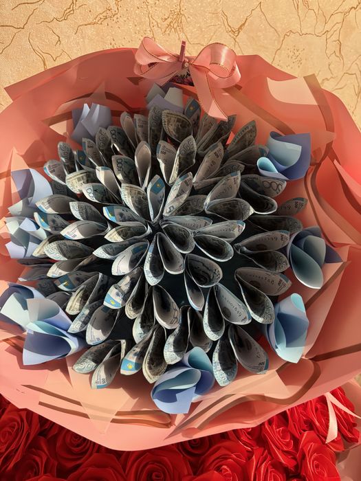 Денежный букет из 500 тенге