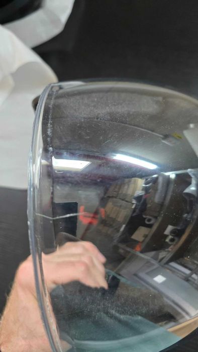 Casca Moto/Scuter/ATV, marime universala, Negru Lucios