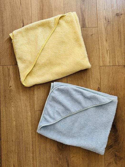 Комплект 2 бр. бебешки хавлии Lorelli, 80x100 см – жълта и синя