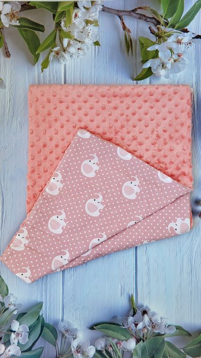 Paturica din bumbac dublata cu Minky (un plus moale si catifelat)