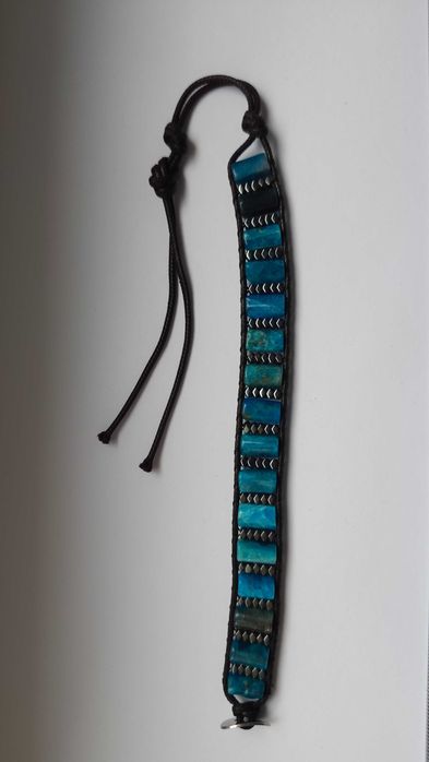 Браслет стильный с камнем АПАТИТ