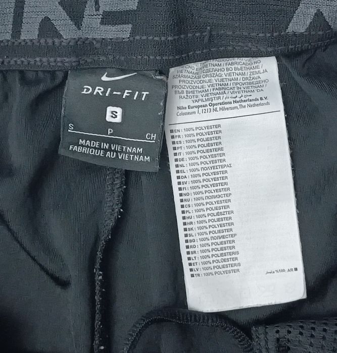 Nike DRI-FIT Shorts оригинални гащета S Найк спорт фитнес черни шорти