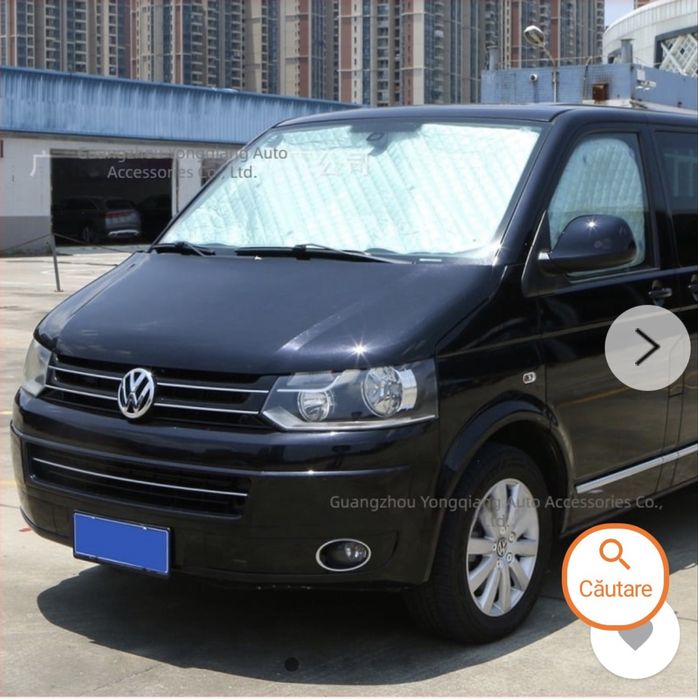Protecție internă solară pentru VW T5 T6 Camper, cu folie de aluminiu îngroșată și bază de bumbac, impermeabilă și protecție UV si plasa tantari