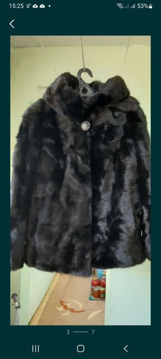 Шуба норковая 100 см длина