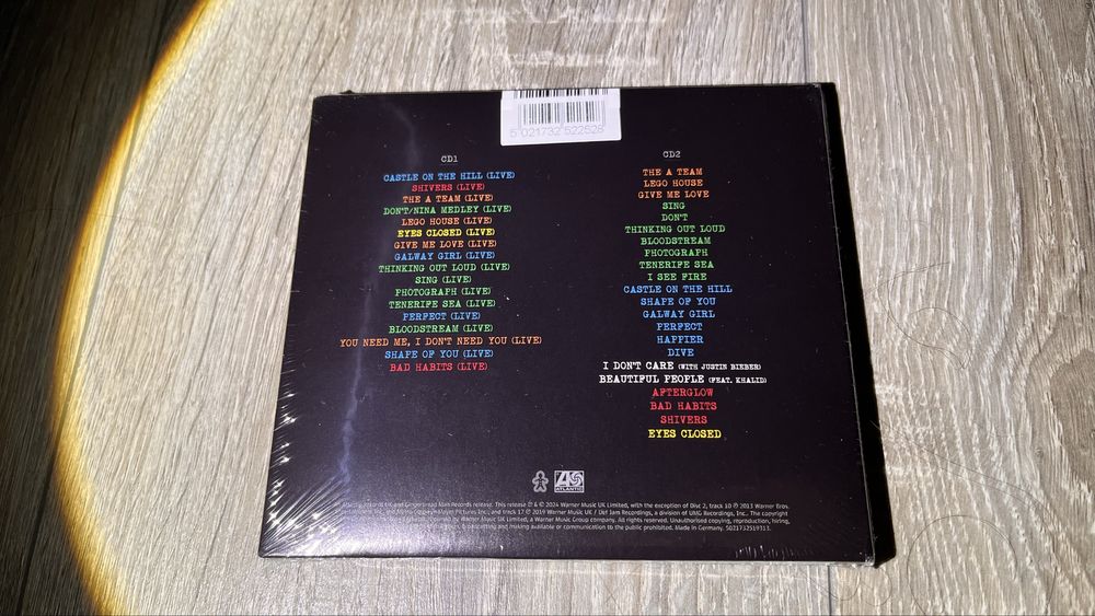 Ed Sheeran Tour Collections live cd албум ексклузивно издание