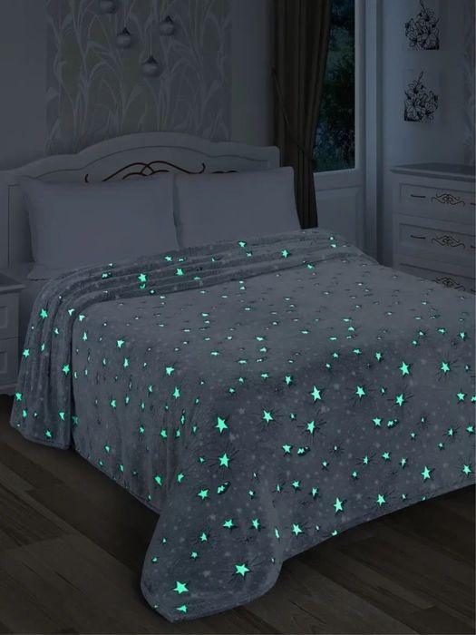 Светящиеся плед в темноте