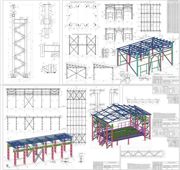 Разработка чертежей.КМД.КМ.КЖ.3D.Проектировщик.Конструктор.Расчеты