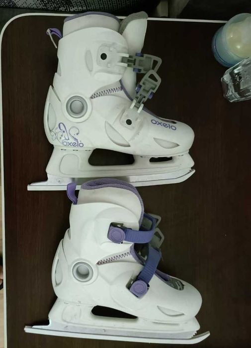 Patine Oxelo Decathlon, mărimea 37, alb cu mov