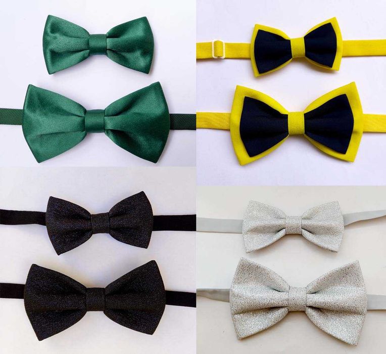 ПАПИОНКИ ЗА БАЩА И СИН комплект.Малка и голяма ПАПИЙОНКА за Татко&Син.