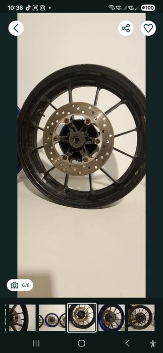 Roata fata spate janta disc Yamaha MT 125 YZF R125