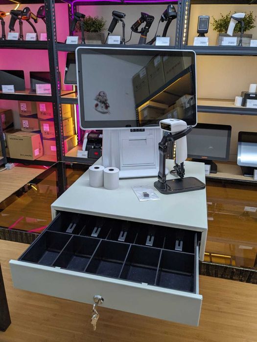 АКЦИЯ!! Комплект автоматизации / моноблок принтер денежный ящик сканер