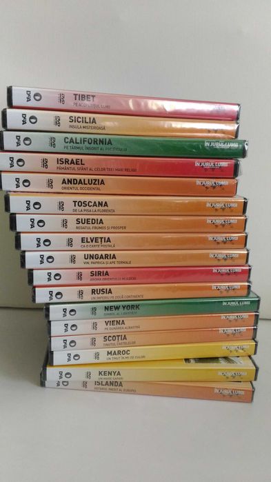 Colectie 25 DVD-uri de calatorie, colectia  "In Jurul Lumii"