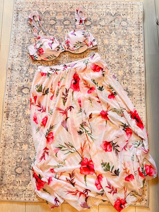 Бански от 3 части - флорален