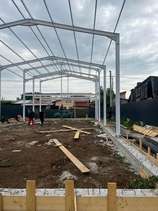 Hala metalica structura montata si demontata