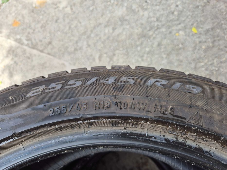 4 Anvelope M+S IARNA - 255/45/19 104W - PIRELLI T0 OEM Tesla - CA NOI - DOT 2023 !