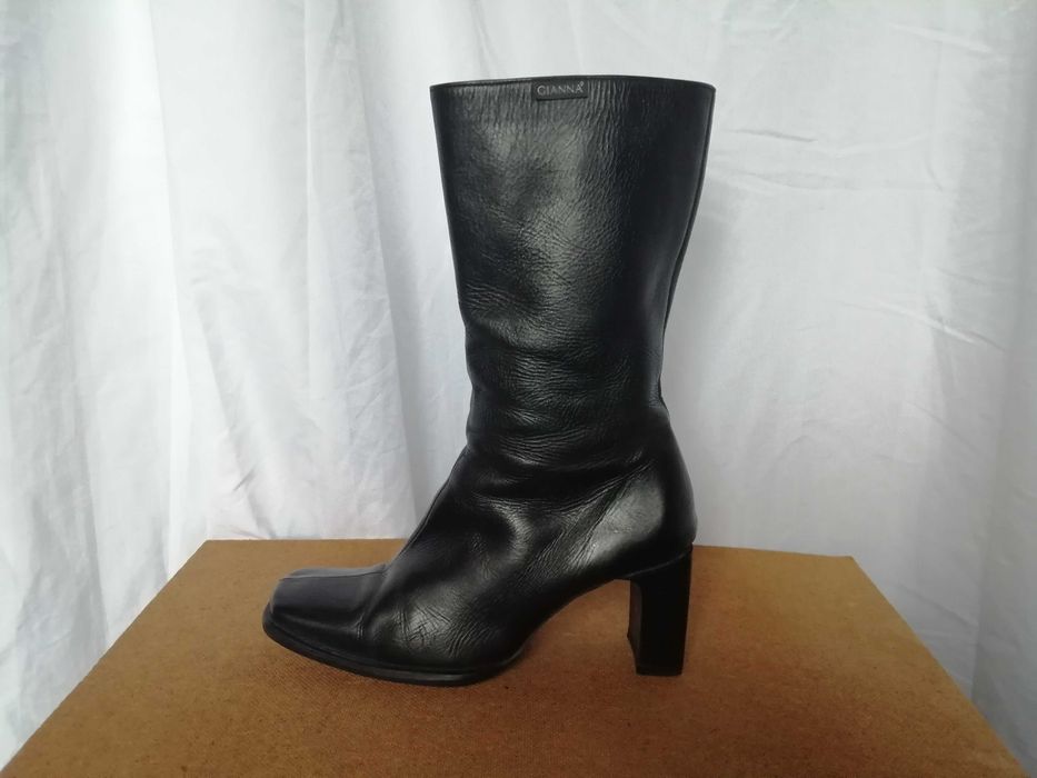 №38 дамски боти ботуши естествена кожа GIANNA