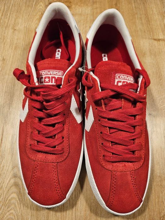 Pantofi sport rosii de piele intoarsa Converse marimea 41