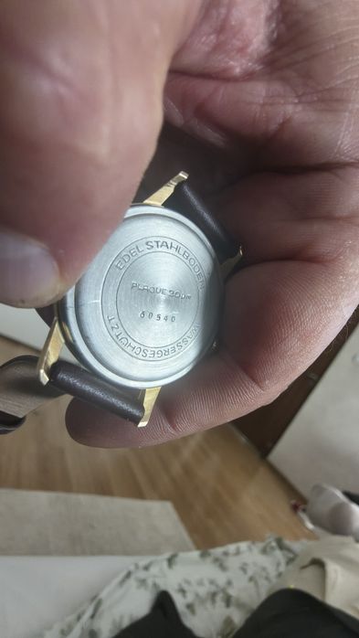 Ceas vitange Glashutte placat cu aur