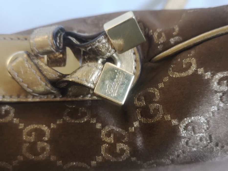 Gucci, чанта естествена кожа и текстил