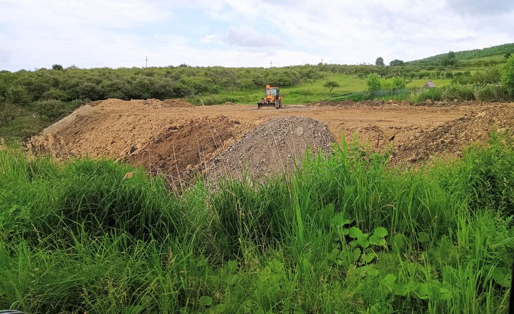Umplutura beton spart sau pamant, Ridicare nivel cota Teren, Defrisat