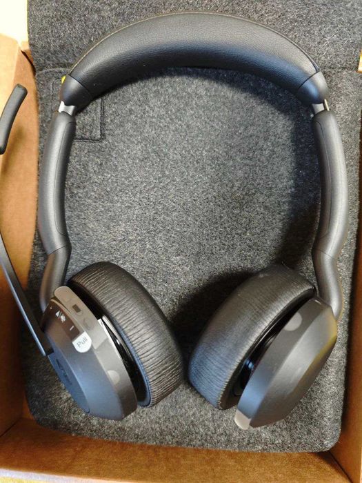 Casti PC wireless cu microfon Jabra Evolve2 55, USB-C, Negru