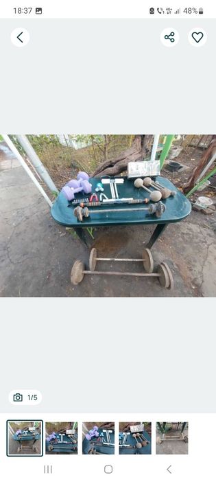Gantere, haltere, extensoare, aparate masaj si electrostimulare