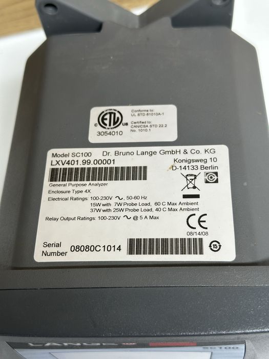 Controler HACH Lange Sc100 PH Orp LDO 2 Senzori Calitatea Apei