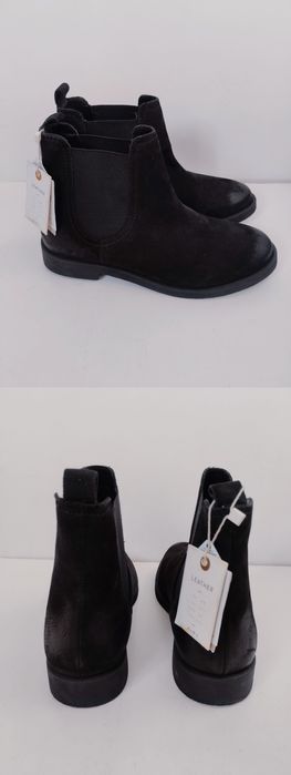 Нови Zign и Zara Дамски Боти Естествена Кожа Номер 37