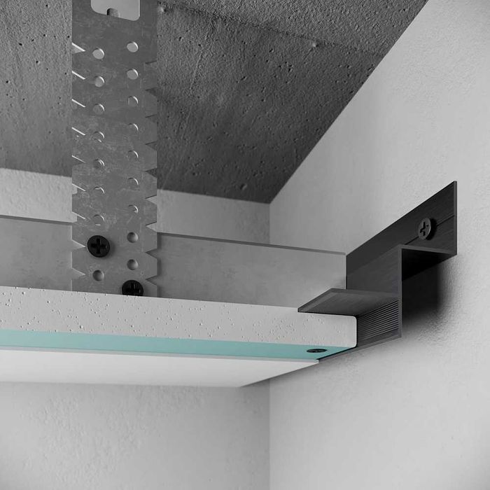 Алюминиевый потолочный профиль теневой шов с подсветкой