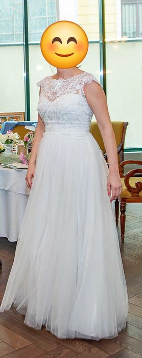 Булчинска рокля слонова кост Justin Alexander