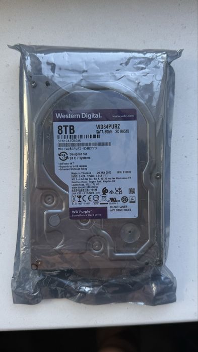 HDD Western Degital Purple 8 TB