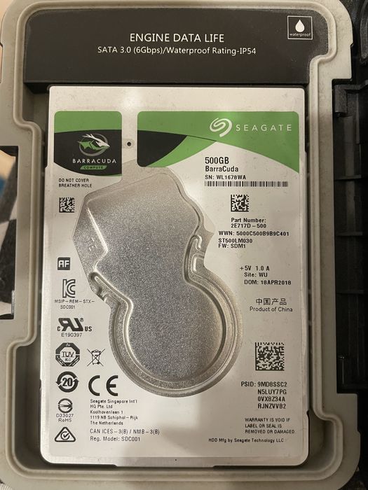 HDD Seagate 500GB 2,5 inch laptop/extern