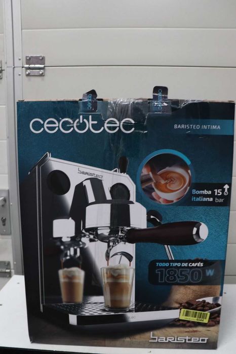 Cecotec Barista Baristeo Intima Еспресо машина Професионална машина за еспресо Barista, система за предварително запарване, помпа 15 бара, 1.7 л