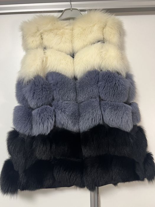 Blană naturală in trei culori