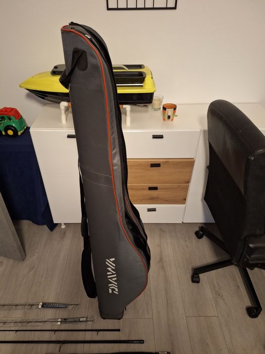 2 Lansete feeder Daiwa N'zon Super Slim Power + Mulinete feeder +Husa