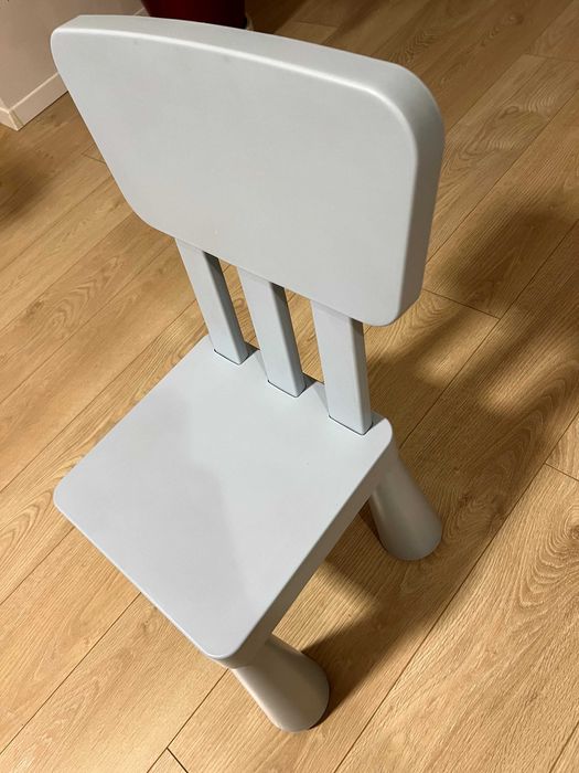 Scaun IKEA copii MAMMUT albastru din plastic