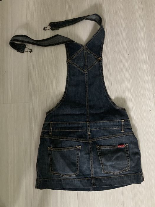 Fusta salopeta blugi, marca Guess, marimea S