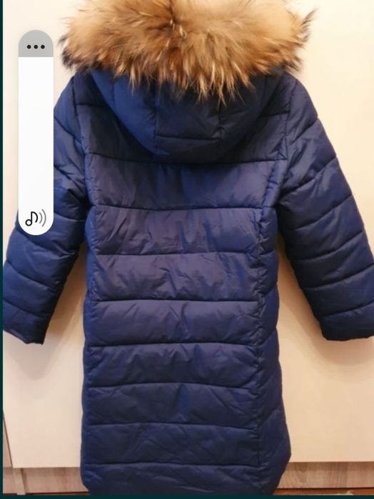 Зимний девочковый пуховик с капюшоном