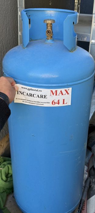 butelie GPL de capacitate încărcare maximă de 64 litri…… mai au ramas vreo 40-50 l GPL