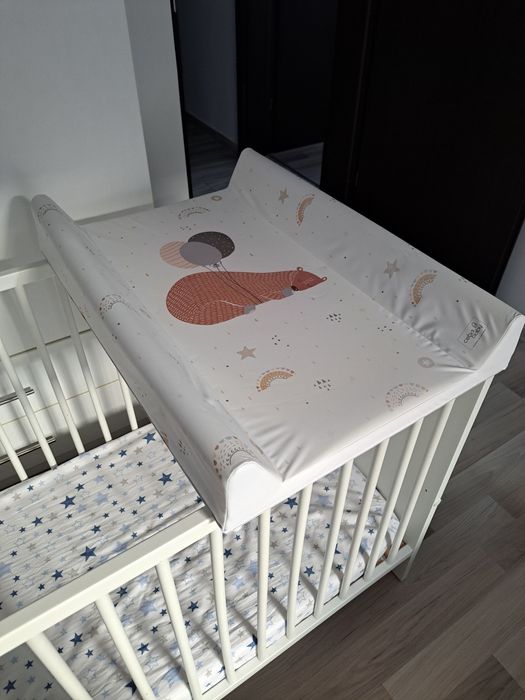 Vand Patut bebe copil Ikea Smagora cu saltea si masa infasat