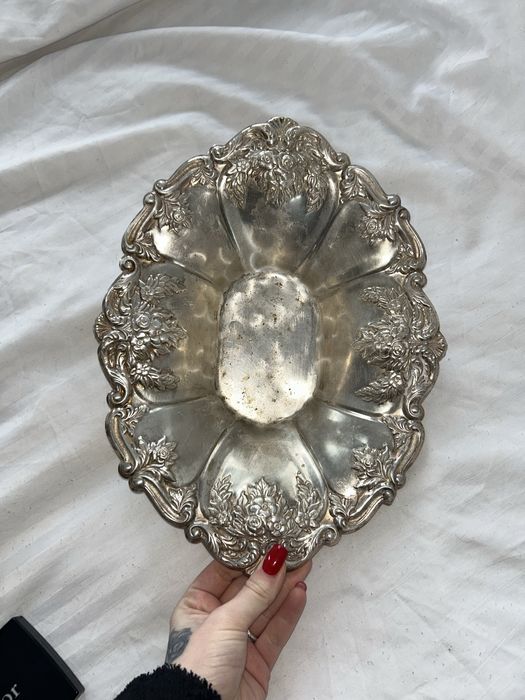 Bol fructiera alpaca argintata